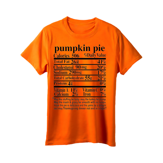 Thanksgiving Holiday T-Shirt (Pumpkin Pie)